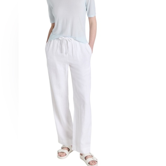 Vince Hemp Drawstring Tie Front White Pants Size S - Picture 4 of 14